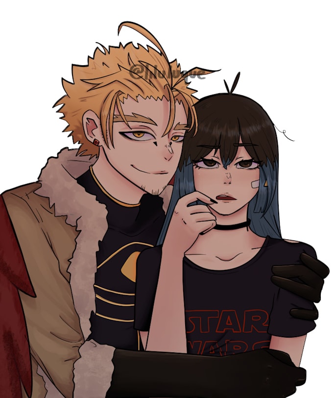 draw couples in anime style