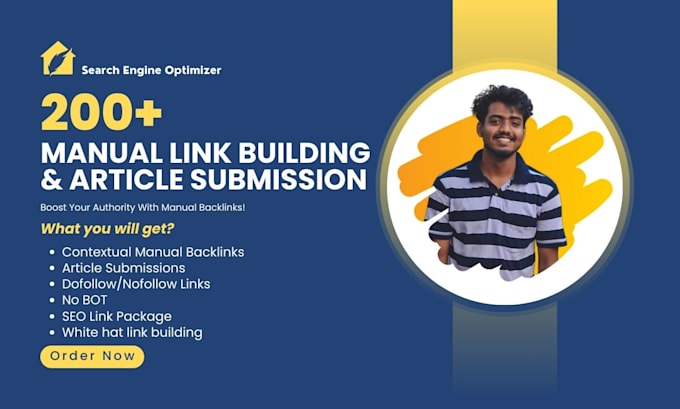 do 200 manual contextual backlinks and article submissions for maximum SEO boost