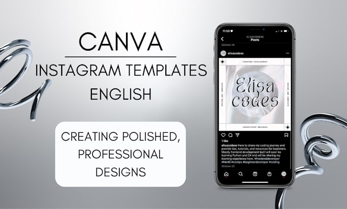 Design custom canva instagram templates that stand out by Elisacodes