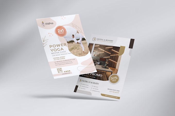 design highly professional flyers and pamphlets for  products