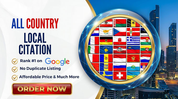 do 350 all country local citations for local SEO
