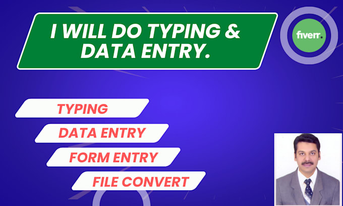 Do typing and data entry and copy paste and pdf conversions by ...