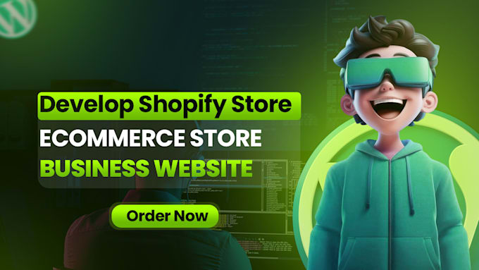 build shopify store, ecommerce website, shopify dropshipping