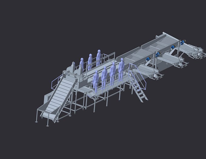 design all type of conveyor machines or systems or layout