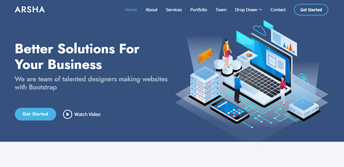Create html css bootstrap website templates by Adanbhatti6677 | Fiverr