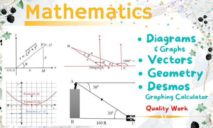 Draw math diagrams and graphs by Raza_korai | Fiverr