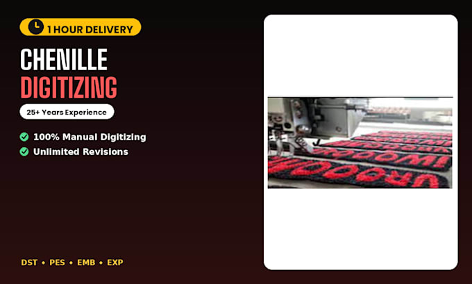 digitize chenille embroidery files for varsity letters and patches