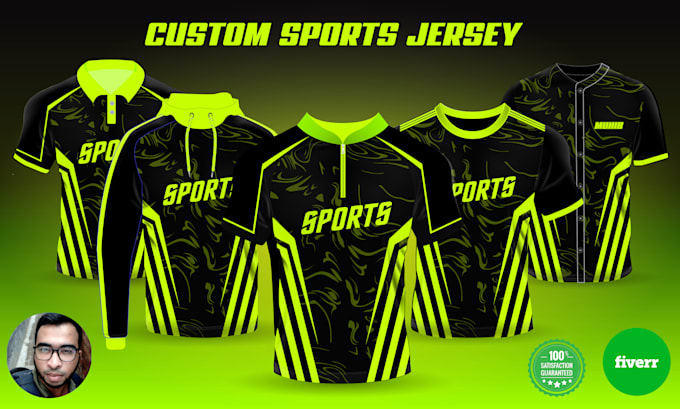 do custom, unique, sublimation jersey and sportswear design