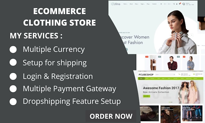build your ecommerce clothing website, clothing store, boutique, fashion website