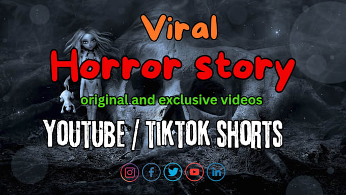 create viral horror, scary story youtube shorts and reels