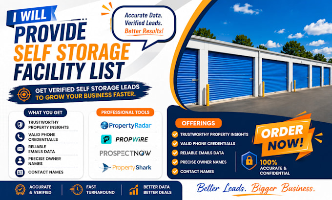 provide list of self storage properties