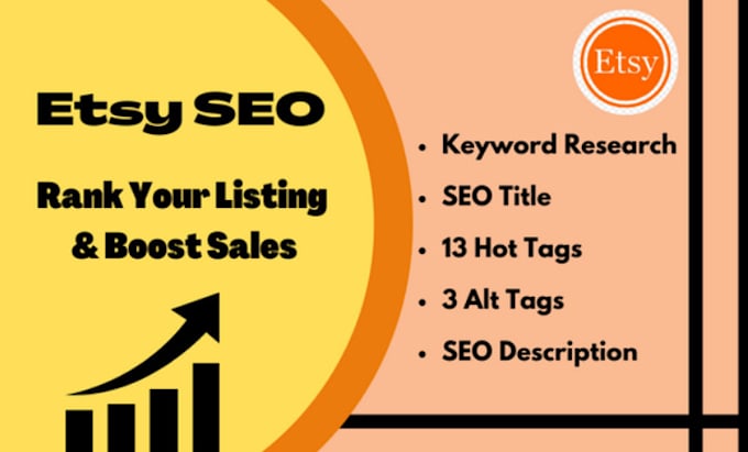 write etsy SEO title and tags to improve ranking