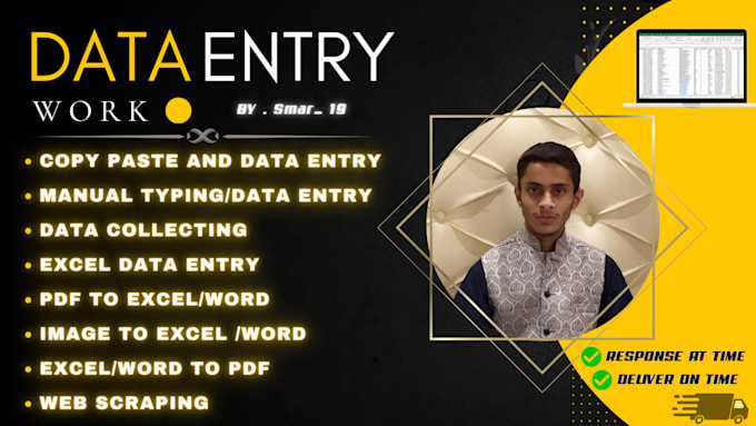 do data entry, data scrapping, copy paste or email list