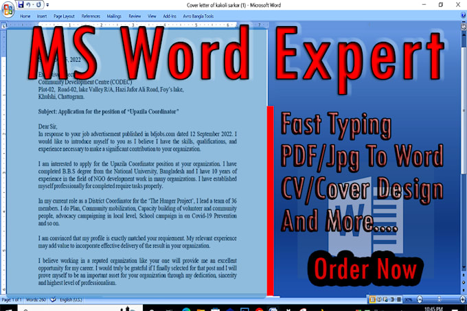 Be a fast typist and documents formatting with microsoft word document ...