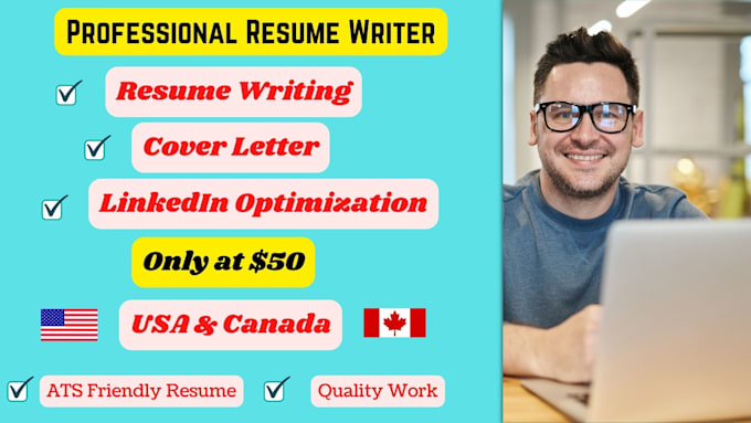 write professional resume and cover letter for USA and canada role