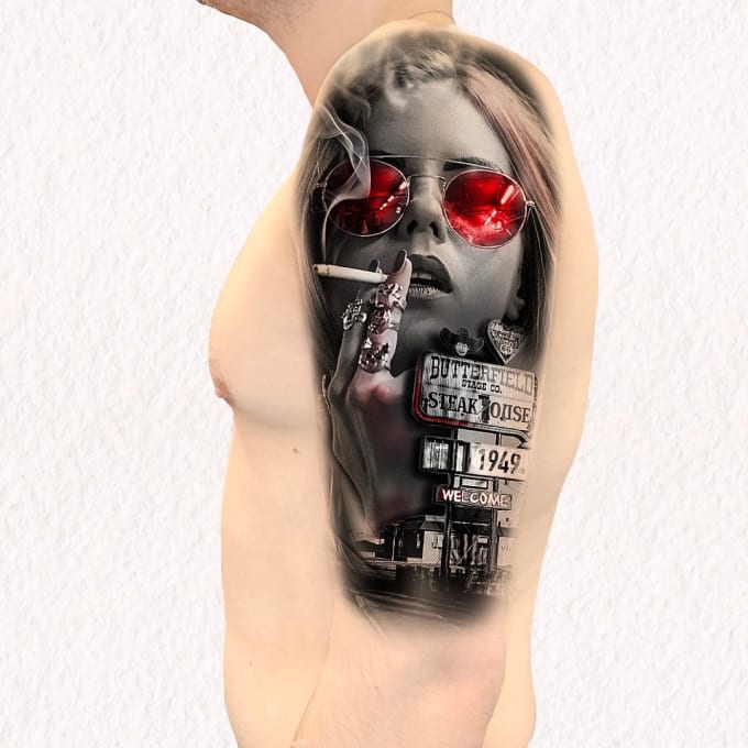 I will do designing tattoos professionally whatever you imagine