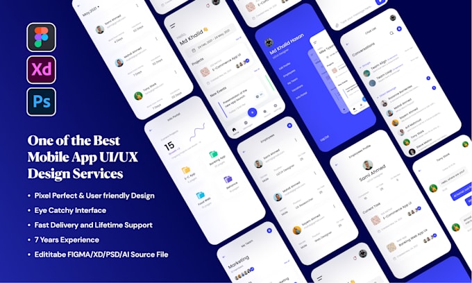 Do mobile app ui ux design for ios and android in figma by Khalid_uiux ...