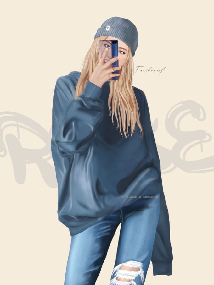Do characters fanart illustration, kpop, games by Farihanmfathan | Fiverr