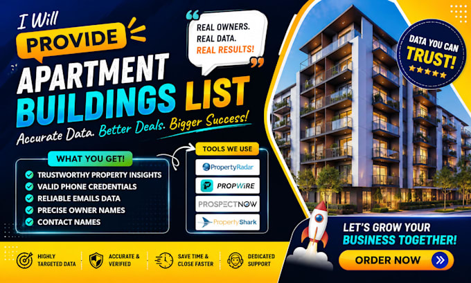 provide list of apartment buildings
