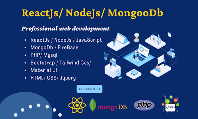 Be react js node js javascript mern stack by Reactjsdevelop | Fiverr