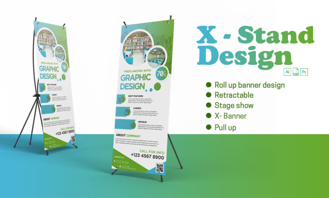 Design creative standee, roll up banner, retractable banner by Creative ...