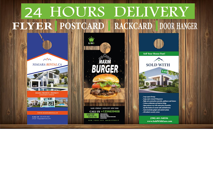 Design the perfect door hanger, flyer, postcard, in just 24 hours by Nairouzsouidi Fiverr