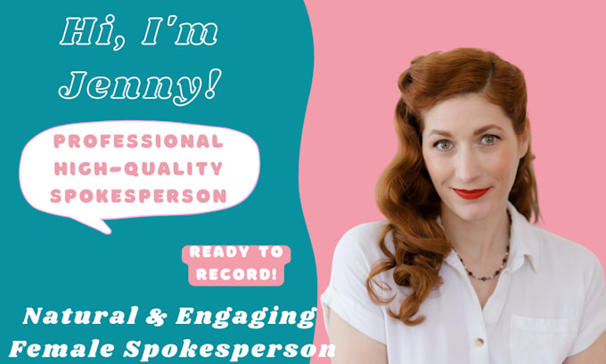 be the on camera spokeswoman for your brand or course
