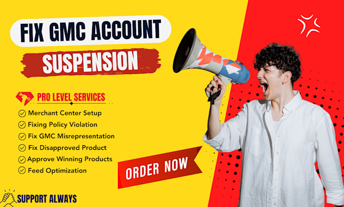 fix google merchant center suspension misrepresentation issue and reactive gmc
