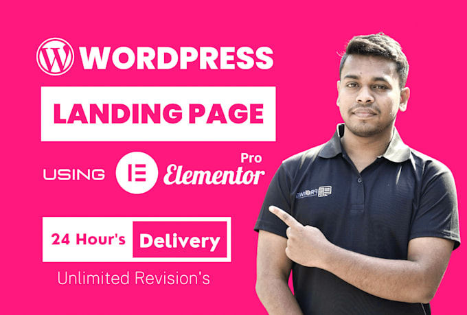 design elementor landing page or wordpress landing page