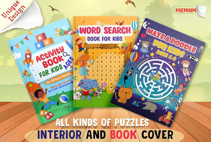 make activity mixed puzzle book sudoku word search crossword and mazes for KDP