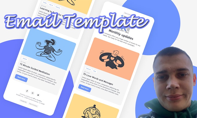 Build email template and email signature for outlook gmail by
