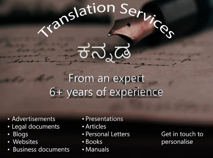 Translate between kannada, english and hindi by Keshavgangadkar Fiverr