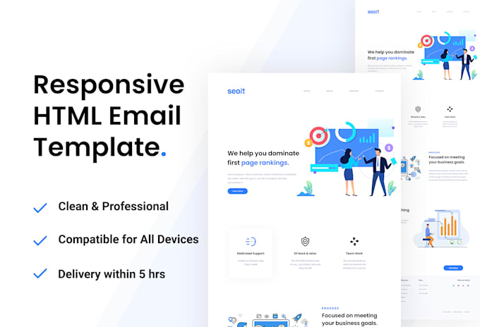 Design professional responsive html email template in 5hrs by Hasib_119 ...