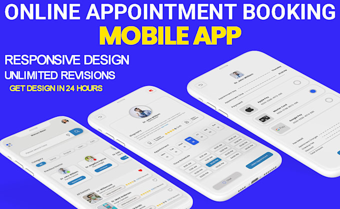 create online appointment booking app design for you