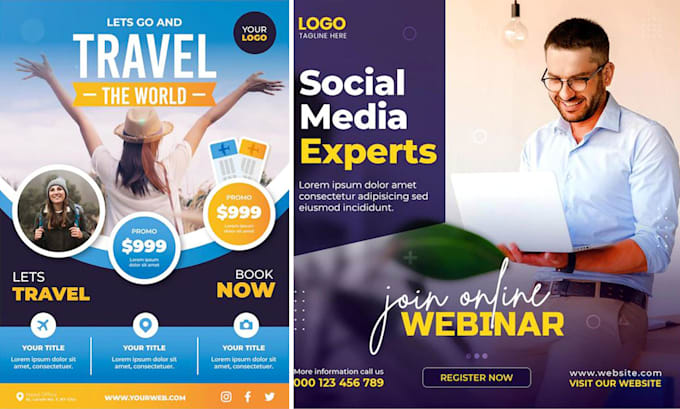 design you a unique flyer with the best quality