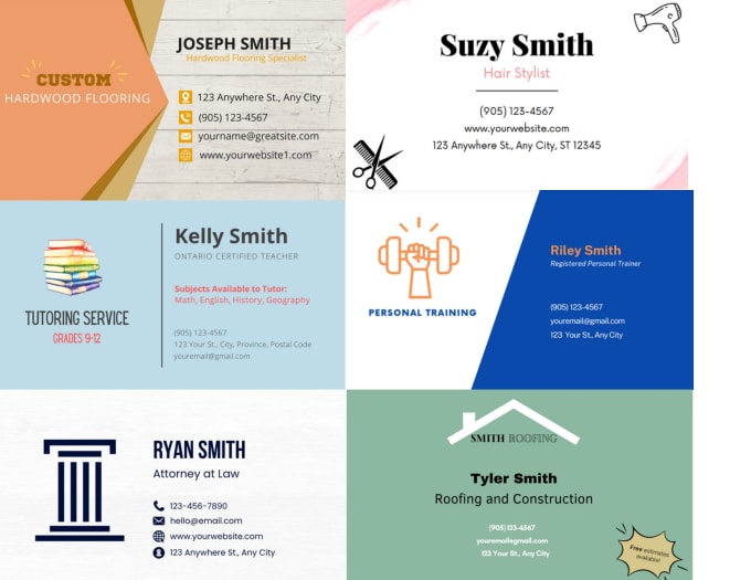 Create a business card design for your company within 24 hours by