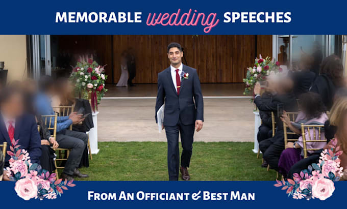 write a memorable wedding toast, vow, or officiant speech