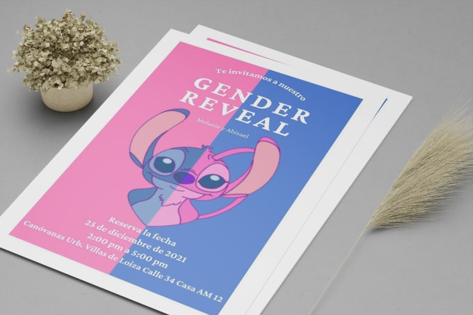 Design a baby shower invitation by Melanie 33 Fiverr