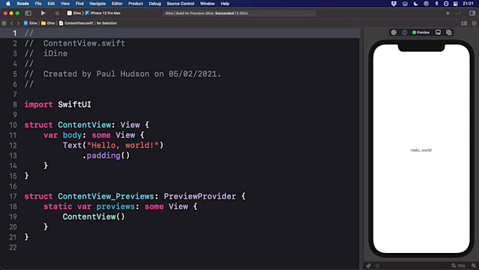 develop ios apps for iphone, ipad, and vision pro using swift and swiftui