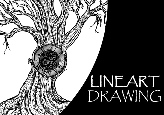 do custom lineart drawings for you