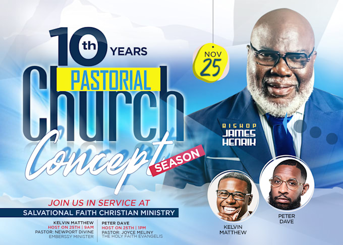 design a stunning online church flyer or event flyer design