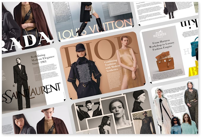 design premium magazines, lookbooks, editorial design, publication