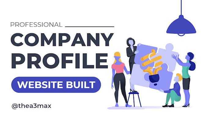 Make a professional company profile website by Thea3max | Fiverr
