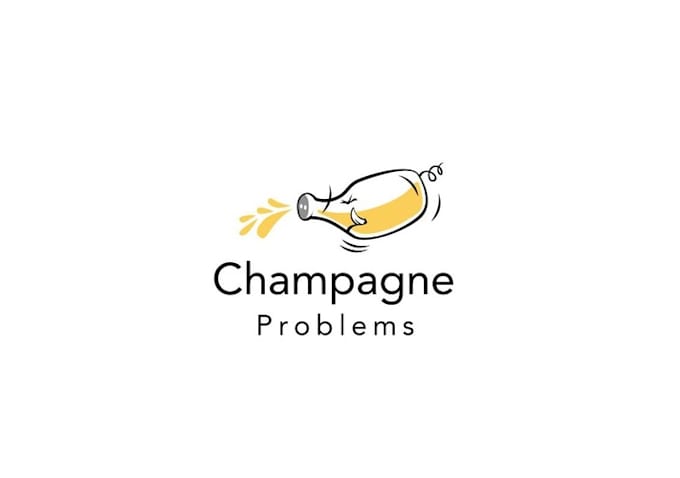 design premium famous super champagne problems logo