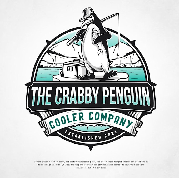 design a professional modern penguin logo
