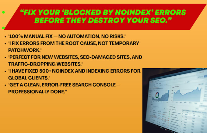 fix google search console noindex errors and perform a complete SEO audit