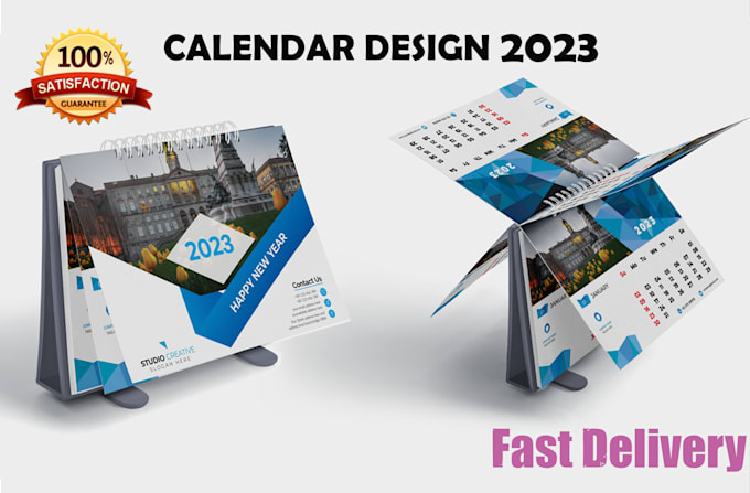 Professional desk calendar, wall calendar digital design 2023 by ...
