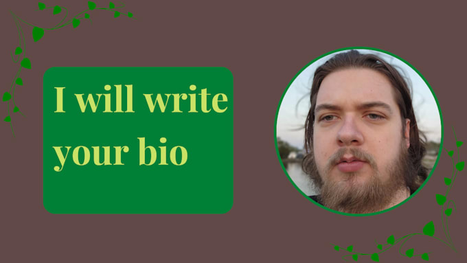 Write your author or artist bio by Ethanmcgrane | Fiverr