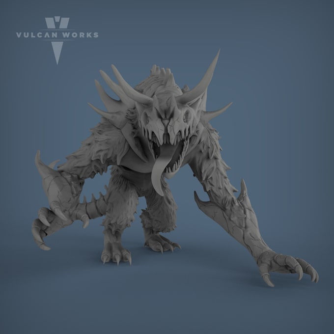 Sculpt 3d printable miniatures by Vulcanworks Fiverr
