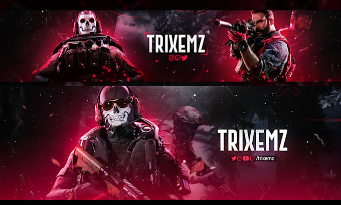 design call of duty banner or any esports header